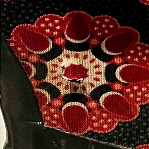 BOGS Kids Classic Waterproof Kaleidoscope Rain Boots Red Black Size 3 Youth - Picture 5 of 8